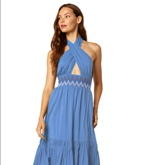 Karolina dress misa los angeles in blue - Picture 2 of 4